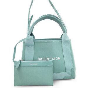 Balenciaga Navy Blue Cabas XS Bag